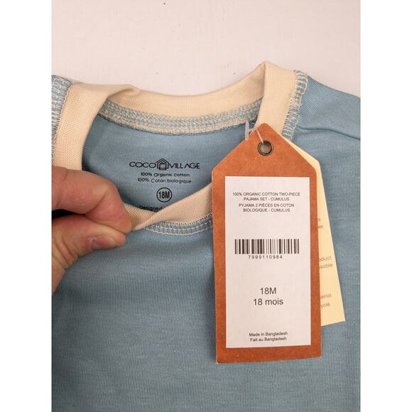 Coco Village Cumulus Pajama Set - 18 Months - Picture 3 of 6